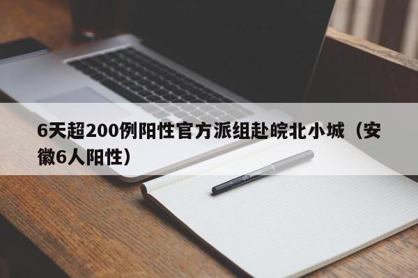 6天超200例阳性官方派组赴皖北小城（安徽6人阳性）